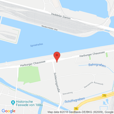 Position der Autogas-Tankstelle: JET Tankstelle in 21107, Hamburg