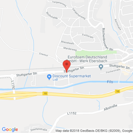 Standort der Tankstelle: ARAL Tankstelle in 73061, Ebersbach a. d. Fils