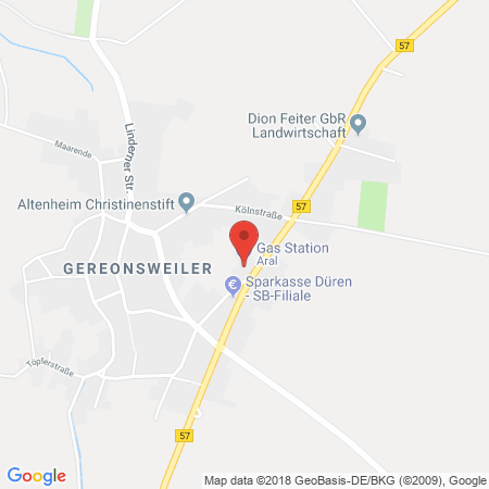 Position der Autogas-Tankstelle: Aral Tankstelle in 52441, Linnich