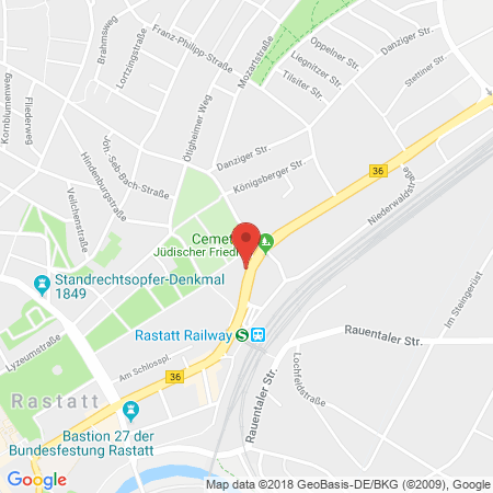 Standort der Tankstelle: JET Tankstelle in 76437, RASTATT