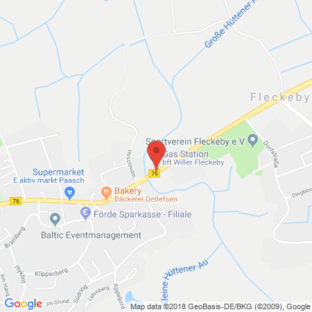 Standort der Tankstelle: bft-willer Tankstelle in 24357, Fleckeby