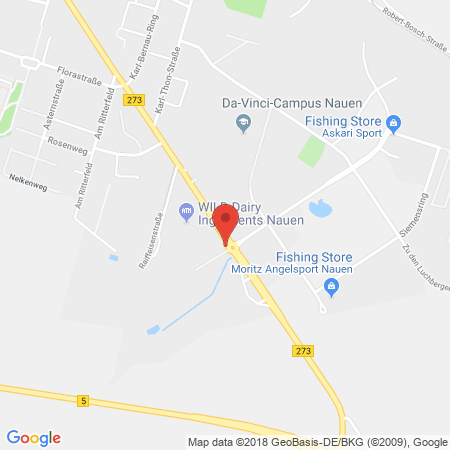 Position der Autogas-Tankstelle: Total Nauen in 14641, Nauen