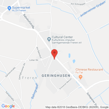 Position der Autogas-Tankstelle: Raiffeisen-warengenossenschaft Emsland Süd Eg in 49832, Freren