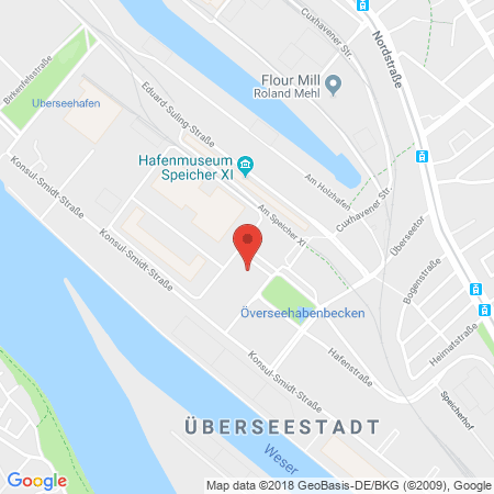 Position der Autogas-Tankstelle: Bremen in 28217, Bremen