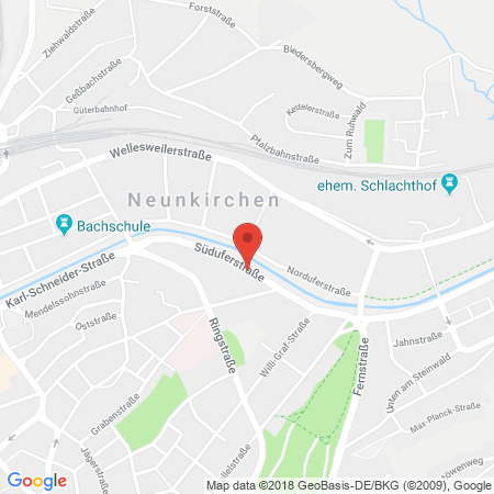 Position der Autogas-Tankstelle: JET Tankstelle in 66538, Neunkirchen