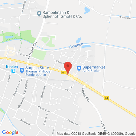Standort der Autogas Tankstelle: Q1 Tankstelle Sievers in 48361, Beelen