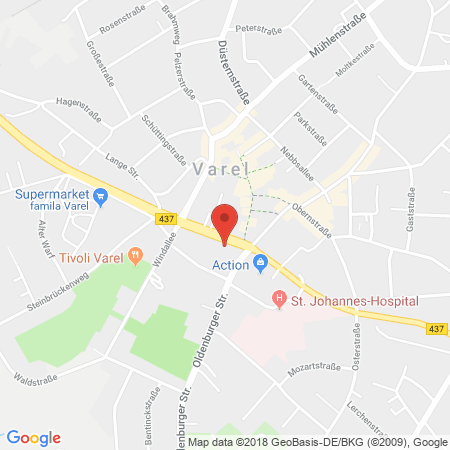 Position der Autogas-Tankstelle: Varel I in 26316, Varel