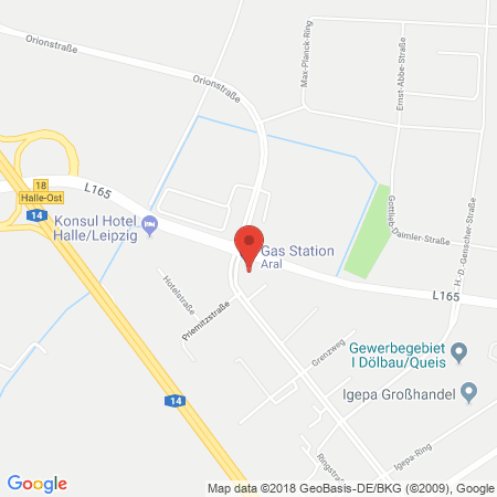 Standort der Tankstelle: ARAL Tankstelle in 06184, Dölbau