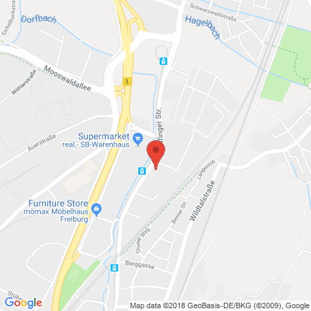 Standort der Tankstelle: TotalEnergies Tankstelle in 79108, Freiburg