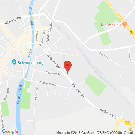 Position der Autogas-Tankstelle: JET Tankstelle in 47533, Kleve