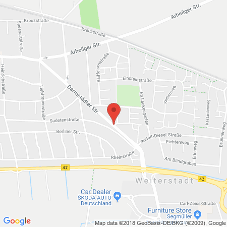 Standort der Tankstelle: ARAL Tankstelle in 64331, Weiterstadt