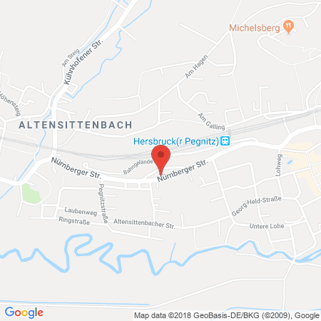 Position der Autogas-Tankstelle: Shell Tankstelle in 91217, Hersbruck