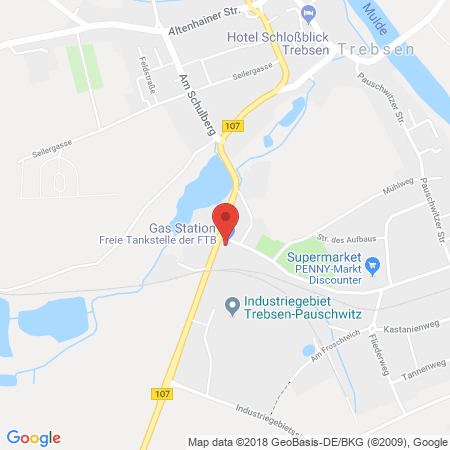 Position der Autogas-Tankstelle: Bft-tankstelle Ftb, Trebsen in 04687, Trebsen