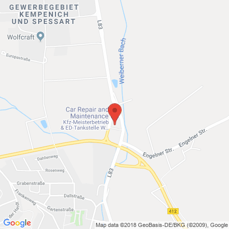 Position der Autogas-Tankstelle: Wilfried Dümpelfeld in 56746, Kempenich