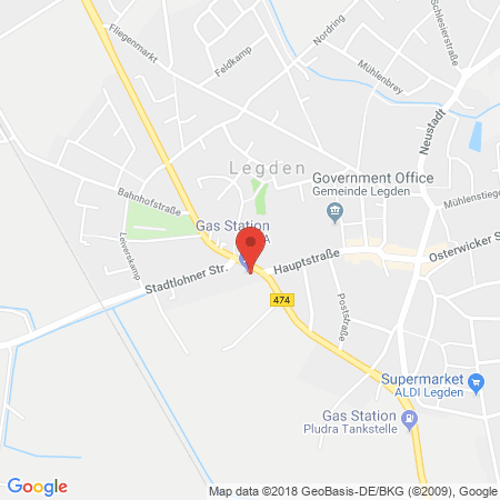 Position der Autogas-Tankstelle: AVIA Tankstelle in 48739, Legden