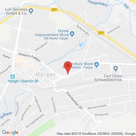 Position der Autogas-Tankstelle: Shell Tankstelle in 35708, Haiger