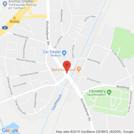 Position der Autogas-Tankstelle: Tankport Bottrop Alette Buschmann in 46240, Bottrop