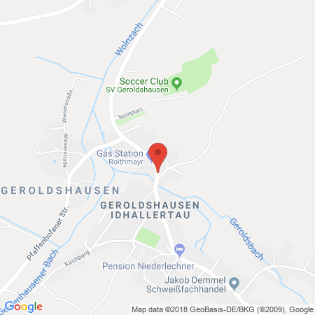 Position der Autogas-Tankstelle: Freie Tankstelle Roithmayr in 85283, Wolnzach/Geroldshausen