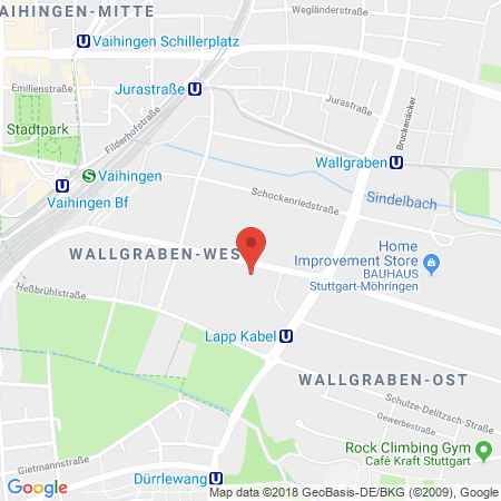 Position der Autogas-Tankstelle: JET Tankstelle in 70565, Stuttgart