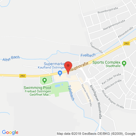 Position der Autogas-Tankstelle: Supermarkt-tankstelle Oestringen Thomas-howie-str. 7/2 in 76684, Oestringen