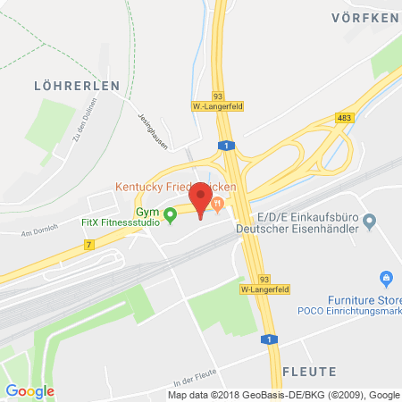 Standort der Tankstelle: TotalEnergies Tankstelle in 42389, Wuppertal