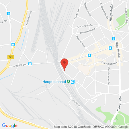 Position der Autogas-Tankstelle: Lente Center in 58452, Witten/ruhr