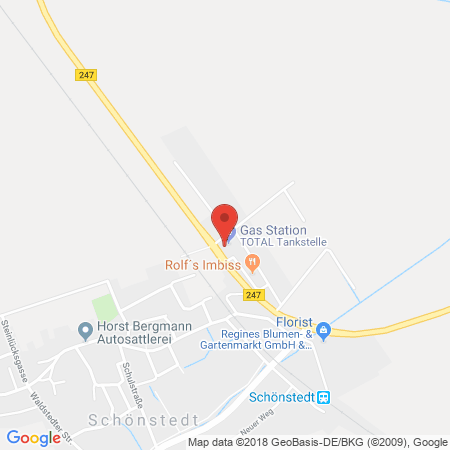 Standort der Tankstelle: TotalEnergies Tankstelle in 99947, Schoenstedt