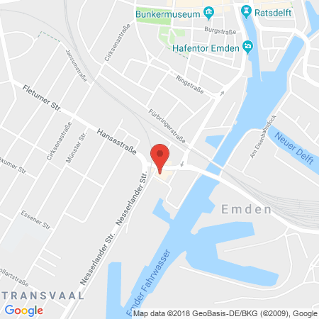 Standort der Tankstelle: TotalEnergies Tankstelle in 26721, Emden