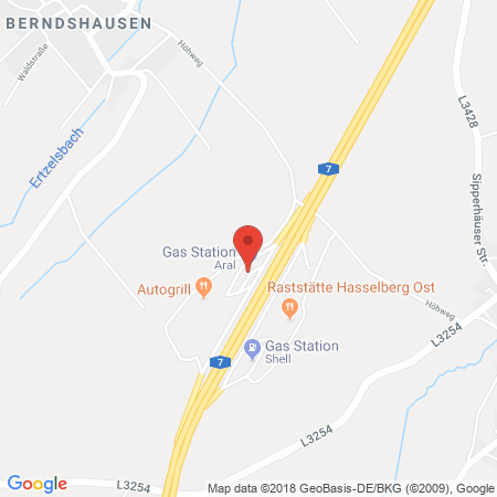 Standort der Tankstelle: Aral Tankstelle, Bat Hasselberg West in 34593, Knüllwald