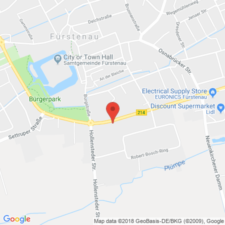 Position der Autogas-Tankstelle: Bft Tankstelle in 49584, Fürstenau