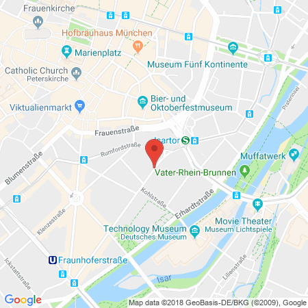 Standort der Tankstelle: BK-Tankstelle Isarparkhaus in 80469, München