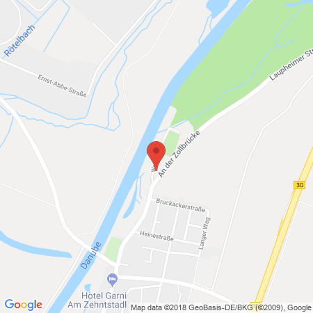 Position der Autogas-Tankstelle: Esso Tankstelle in 89079, Ulm