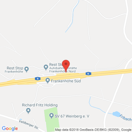Position der Autogas-Tankstelle: Agip Tankstelle in 91589, Aurach