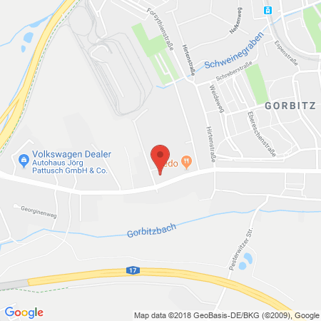 Position der Autogas-Tankstelle: Total Dresden in 01169, Dresden