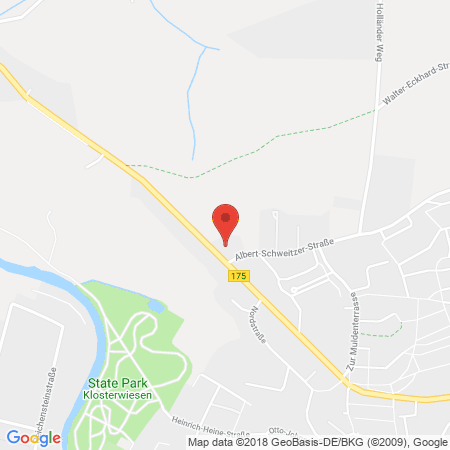 Position der Autogas-Tankstelle: Esso Tankstelle in 04720, Doebeln