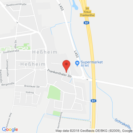 Standort der Tankstelle: TOP Tankstelle in 67258, Hessheim