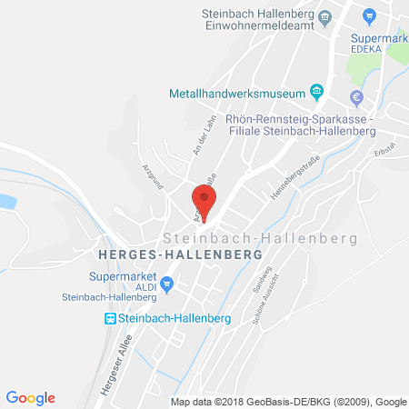 Position der Autogas-Tankstelle: Shell Tankstelle in 98587, Steinbach