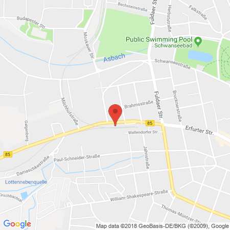 Standort der Tankstelle: JET Tankstelle in 99427, WEIMAR