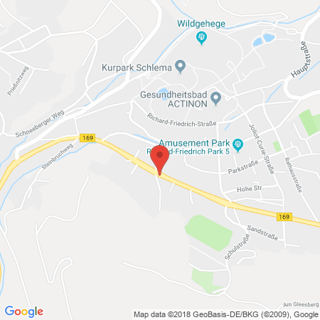Position der Autogas-Tankstelle: JET Tankstelle in 08301, Bad Schlema