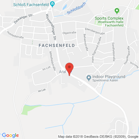 Standort der Tankstelle: ARAL Tankstelle in 73434, Aalen-Fachsenfeld