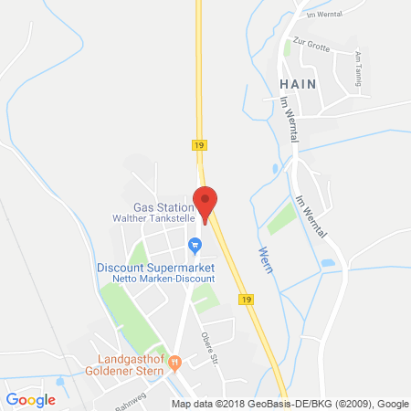 Standort der Tankstelle: bft - Walther Tankstelle in 97490, Poppenhausen