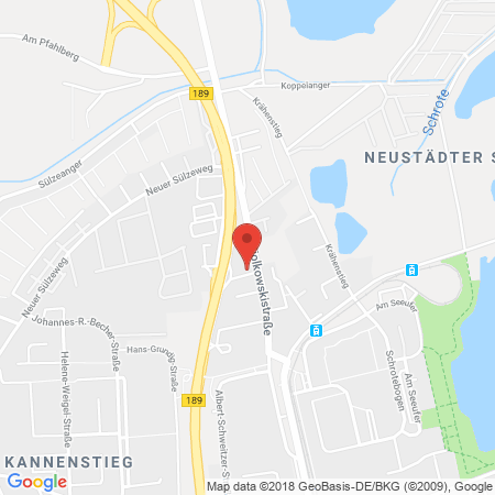 Position der Autogas-Tankstelle: Aral Tankstelle in 39126, Magdeburg