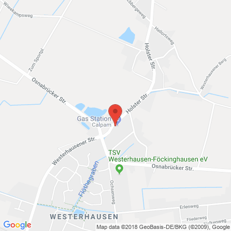 Position der Autogas-Tankstelle: Calpam Tankstelle in 49324, Melle