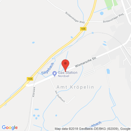 Standort der Tankstelle: NORDOEL Tankstelle in 18236, Kröpelin