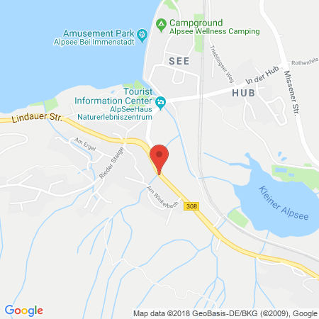 Position der Autogas-Tankstelle: Agip Tankstelle in 87509, Immenstadt