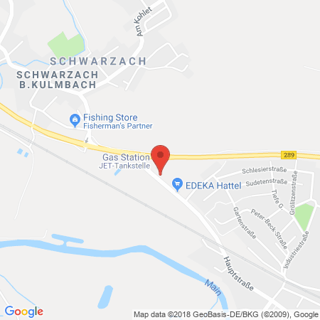 Position der Autogas-Tankstelle: JET Tankstelle in 95336, Mainleus