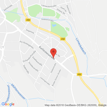 Standort der Autogas Tankstelle: BFT Wolfhagen in 34466, Wolfhagen
