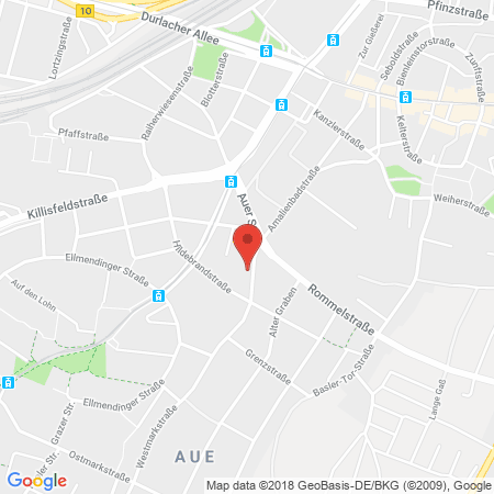Standort der Tankstelle: BFT Tankstelle in 76227, Karlsruhe
