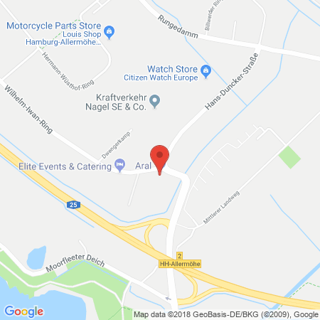 Standort der Tankstelle: ARAL Tankstelle in 21035, Hamburg