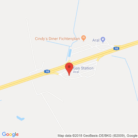 Position der Autogas-Tankstelle: Aral Tankstelle in 15749, Brusendorf